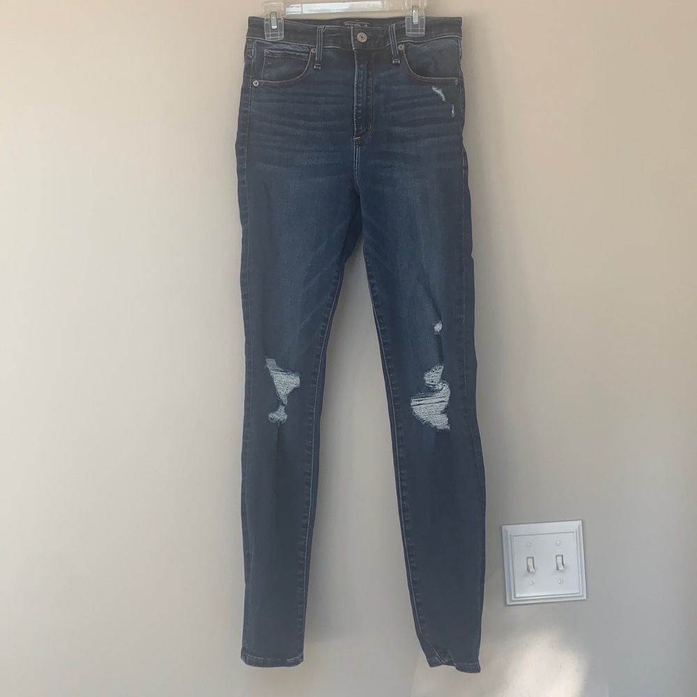 Abercrombie & Fitch High Rise Super Skinny Jeans